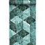 tapet 3D marmor motiv smaragdgrönt av Origin Wallcoverings