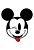 wallsticker Mickey Mouse svart och vitt och rött av Sanders & Sanders