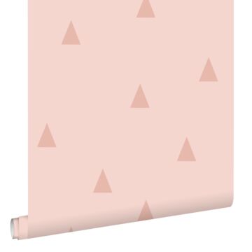 tapet grafiska trianglar rosa av ESTAhome