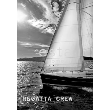 fototapet segelbåt svart och vitt från ESTA home