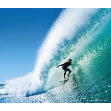 fototapet surfare blått och havsgrönt av ESTAhome