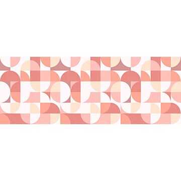 fototapet geometriskt motiv i Bauhaus-stil nyanser av rosa av ESTAhome