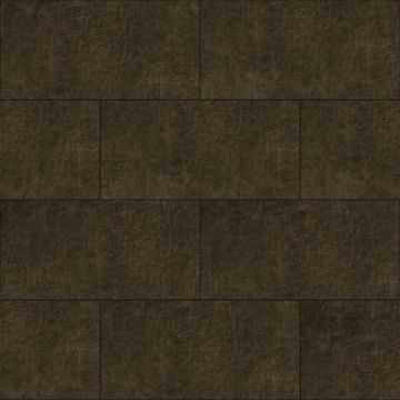 eko självhäftande läderplattor rektangel mörkbrunt av Origin Wallcoverings