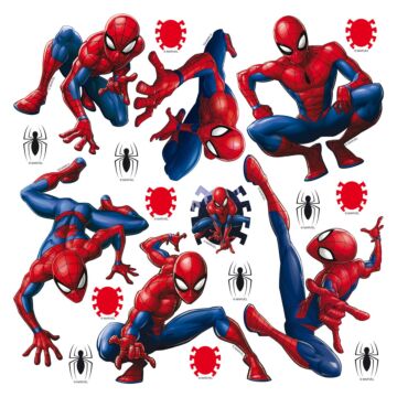 wallsticker Spider-Man blått och rött av Sanders & Sanders