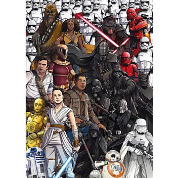 fototapet Star Wars Retro Cartoon mångfärgat av Komar