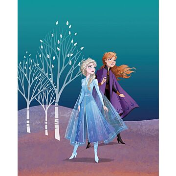 poster Frost Anna & Elsa blått och lila av Komar