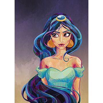 fototapet Aladdin Jasmine blått och lila av Komar