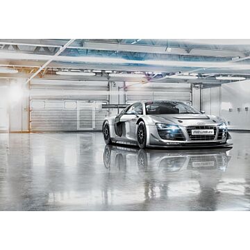 fototapet Audi R8 Le Mans grått av Komar