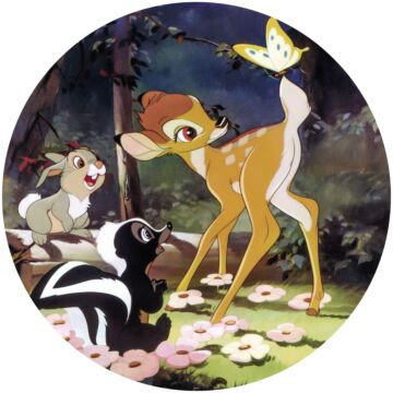 självhäftande rund tapet bambi fjäril mångfärgat av Sanders & Sanders