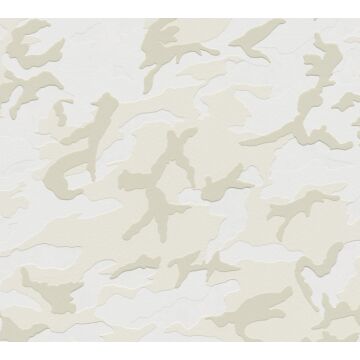 tapet kamouflage ljusgrått och beige av A.S. Création