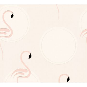 tapet flamingos milt rosa av A.S. Création